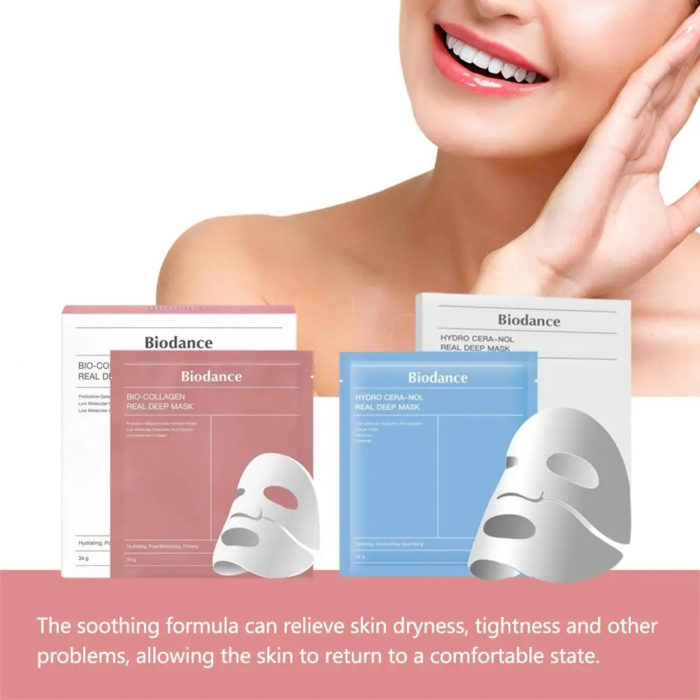 1/4PCS Biodance Bio-Collagen Moisturizing Hydrating Patch Mask Face Mask Deep Moisturizing For Women Skin Care