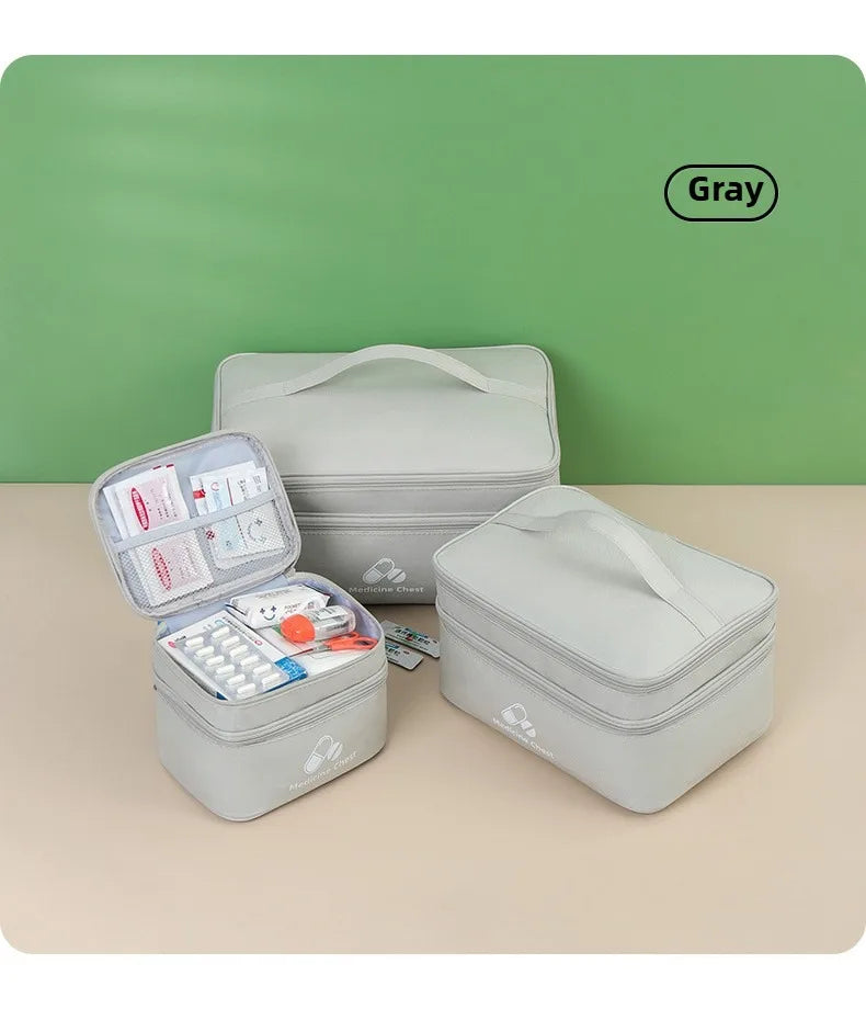 Outdoor Portable Medicine Storage Bag Home First Aid Bag Medicine Box Emergency Bag Epidemic Prevention Bag School Health Bag