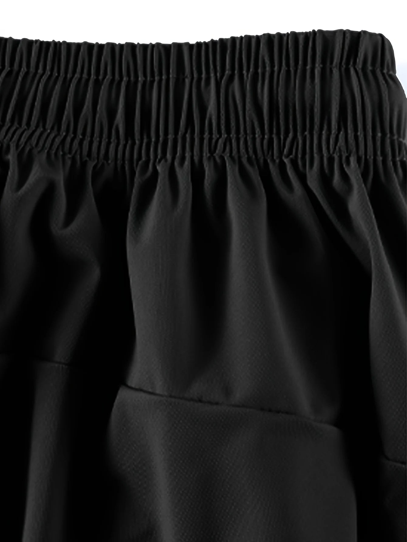 [Home Relaxation] Men's Casual Sports Pants, High Stretch Woven Fabric, Solid Color, Regular Fit with Drawstring Waist and Zippe