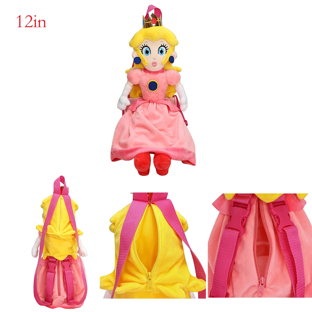 9 Styles Super Mario Plush Backpack Koopa Troopa Bowser Lemmy Yoshi Turtle Shell Stuffed Plushie Toys Cartoon Peluche Dolls Bag