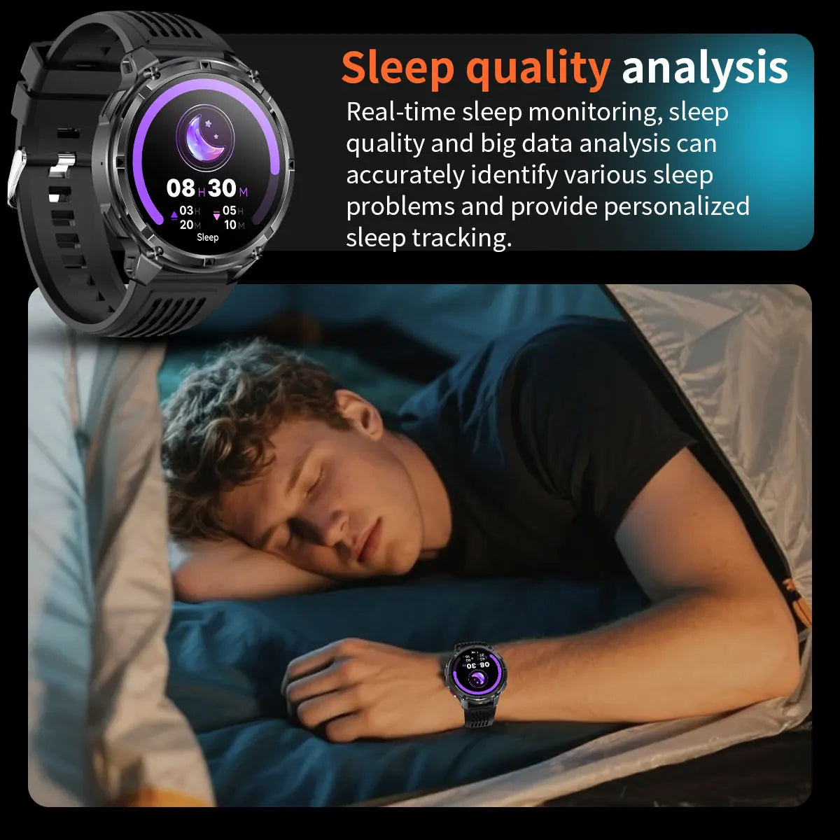 New T-Rex3 1100mAh Large Battery Durable Adult Smart Watch 1.7-inch GPS trackr Compass 5ATM Waterproof BT Call Sports Smartwatch