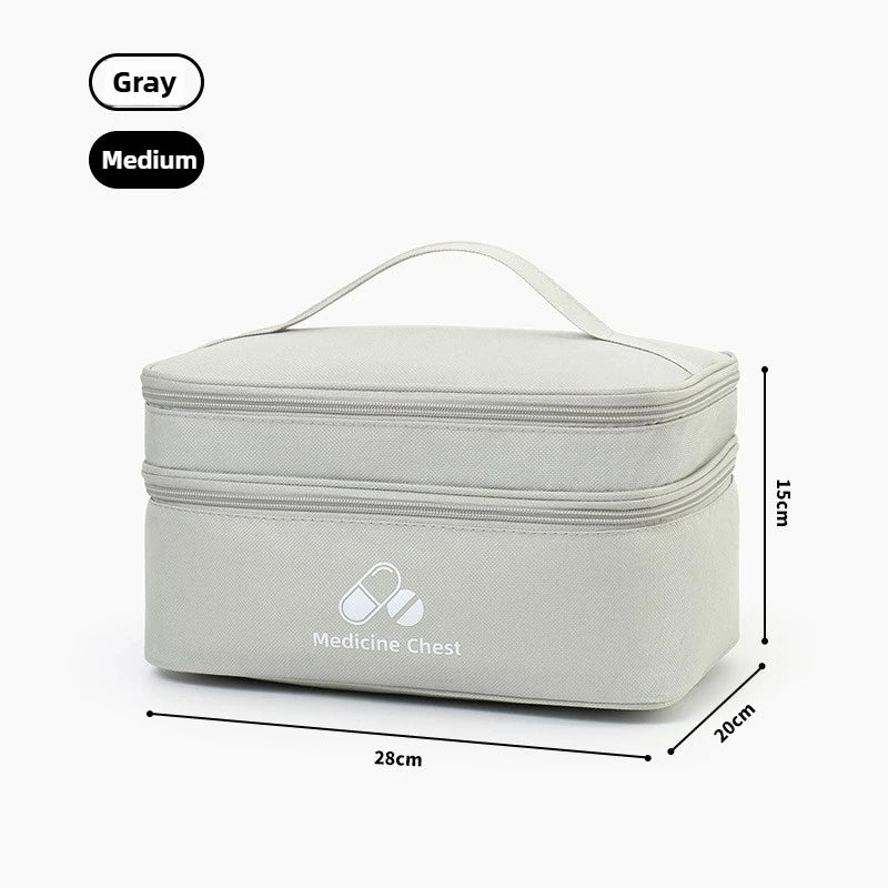 Outdoor Portable Medicine Storage Bag Home First Aid Bag Medicine Box Emergency Bag Epidemic Prevention Bag School Health Bag