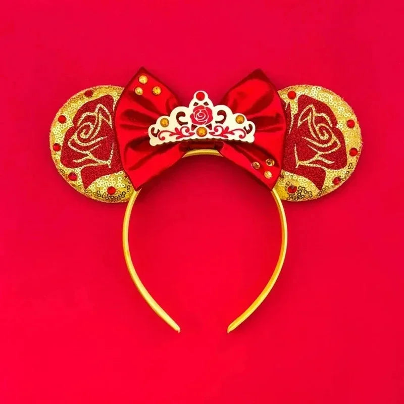 Disney Mickey Mouse Hairbands Frozen Ear Headband for Adults Anna Elsa Snowman Olaf Headwear Women Kids Girls Hair Accessories