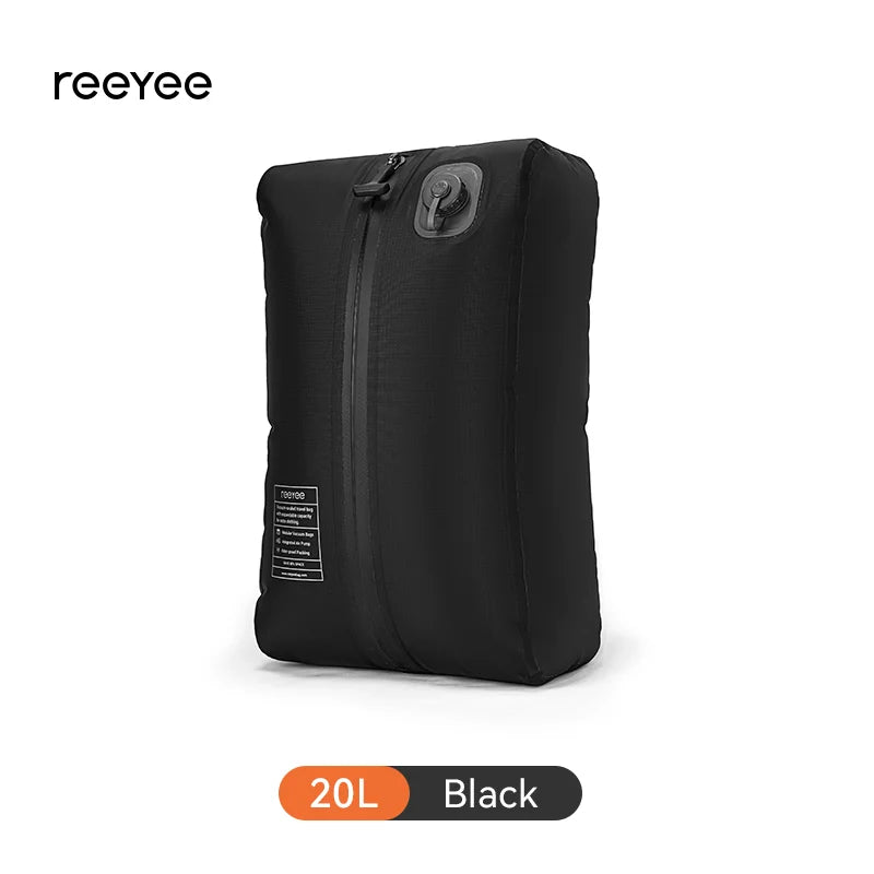 ReeYee Automatic Vacuum Storage Bags for Clothes, Travel Space Saver Bag for Down Jackets & Waterproof Clothing, Sealed Compress