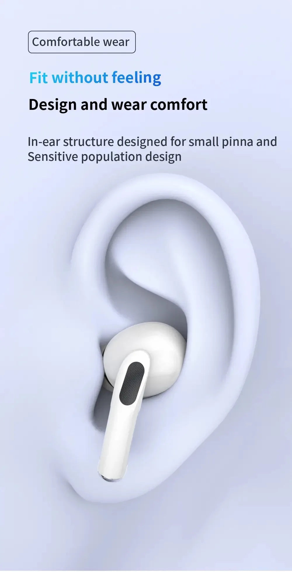 New Air Pro TWS Wireless Bluetooth Earphones Headphones In Ear Earbuds Sports ANC Noise Cancelling Headset for IPhone Android