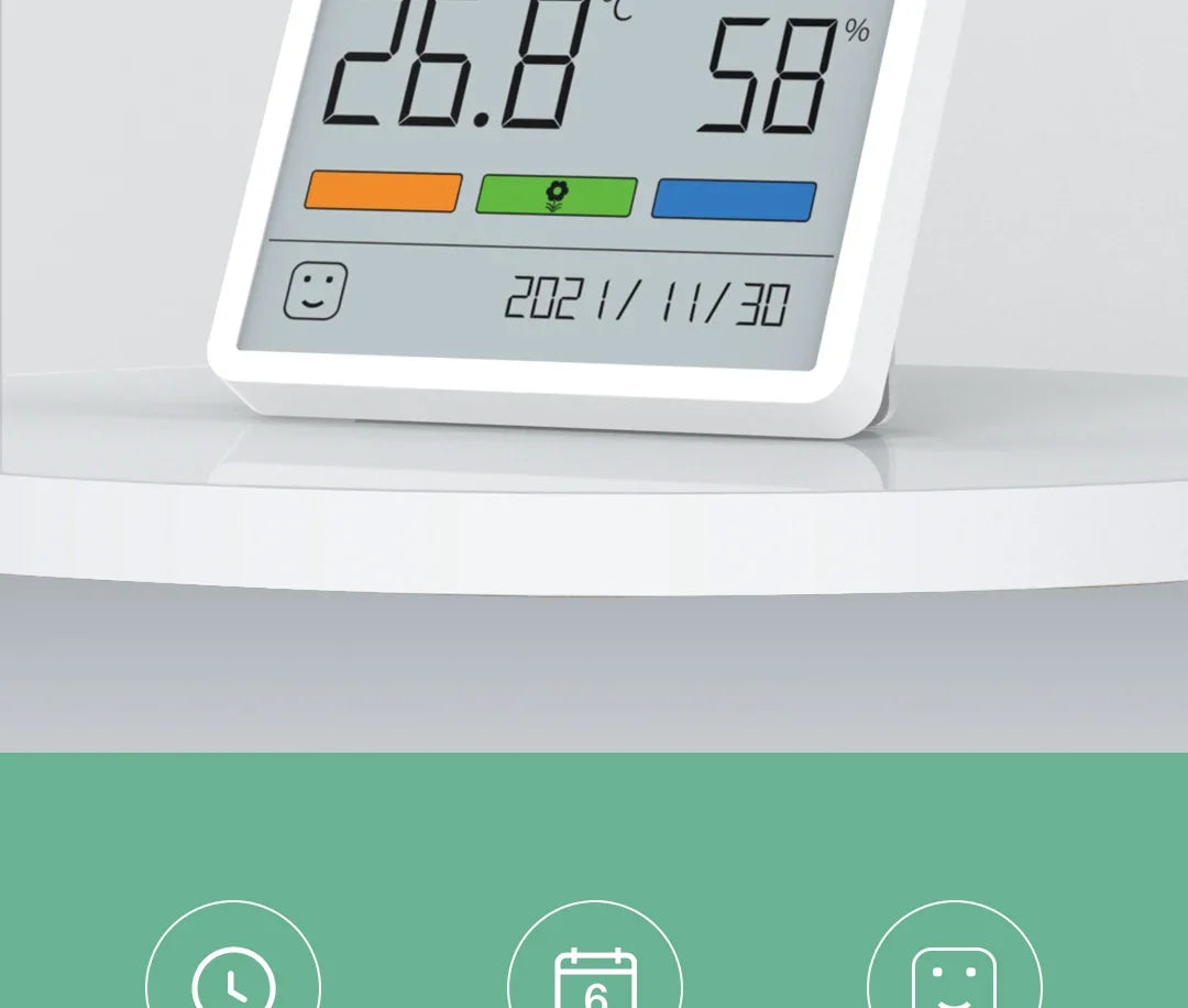 Xiaomi DUKA Atuman LCD Electronic Digital Temperature Humidity Meter Clock Indoor Outdoor Thermometer Hygrometer Weather Sensor