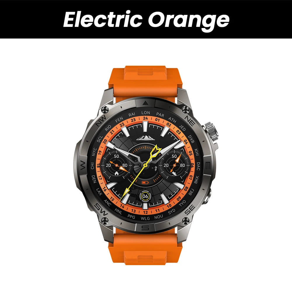 New Zeblaze Stratos 2 Plus GPS Smart Watch 1.43'' AMOLED Display Compass Barometric Altimeter Bluetooth Phone Calls Smartwatch