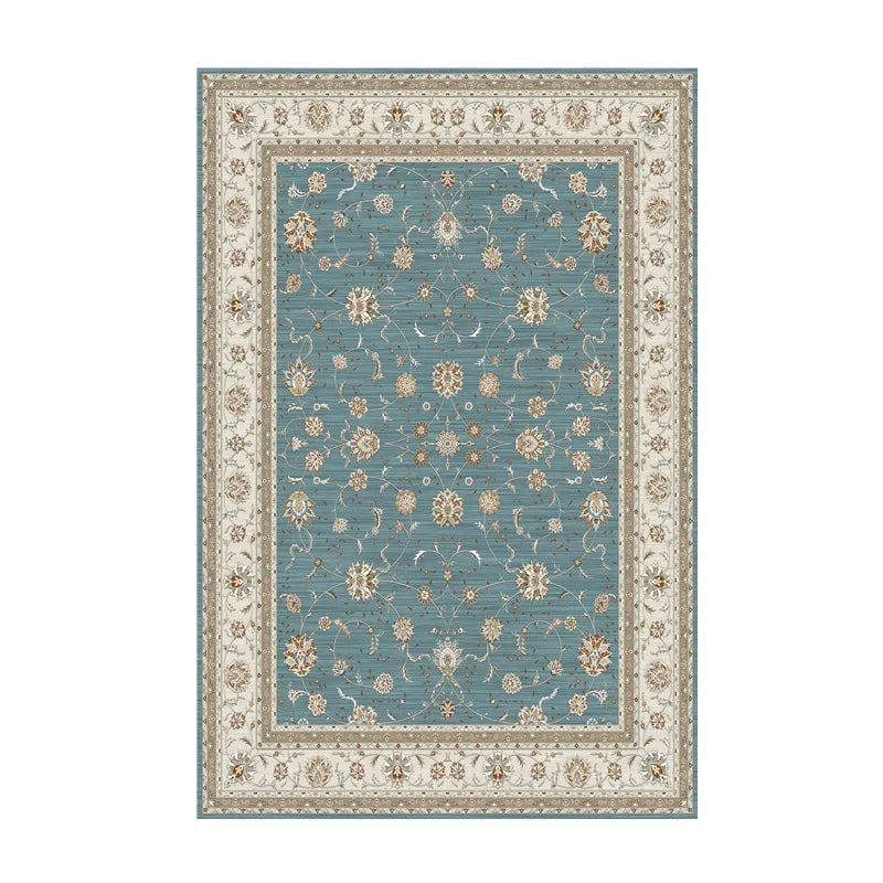 VIKAMA Washable Foldable Imitation Cashmere Carpet Entry Door Mat Persian Retro Style Living Room Bedroom Bed Soft Mat
