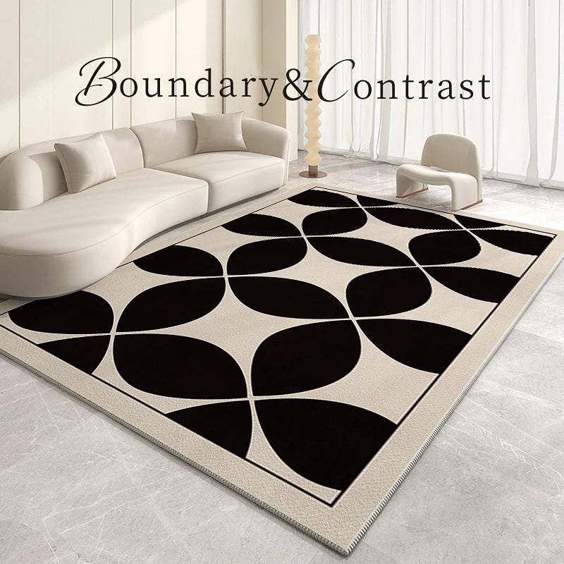 Light Luxury Living Room Decoration Plush Rug Cream Style Rugs for Bedroom Home Fluffy Soft Mat Cloakroom Large Area Carpet