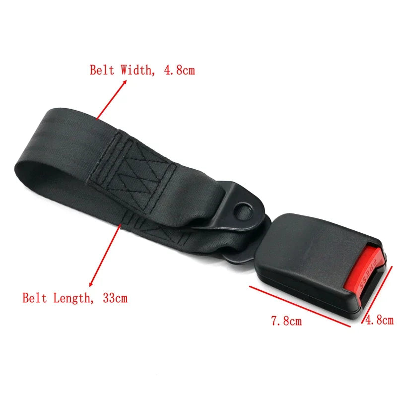 Universal Car Seat Belts Safety Belt Webbing Extender Auto Extension Buckle Seat Belts Extender Car Seat Belt Accessories