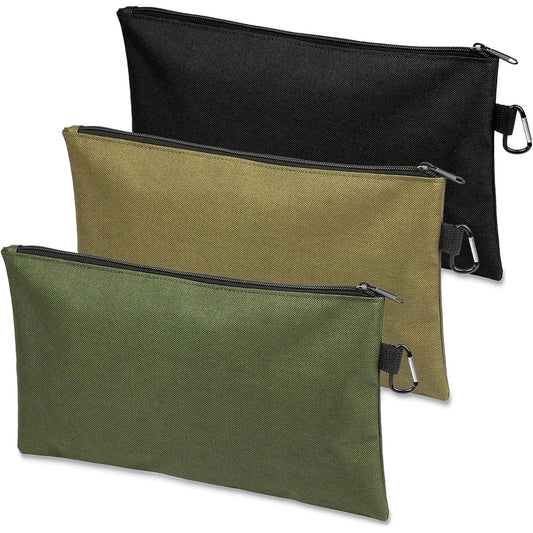 Tool Bag Zipper Pouch Multi-Function Bag Wear-Resistant Tool Organizers for Camping Woodworking Electrician Gardening